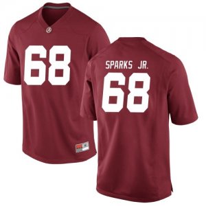 Men's Alabama Crimson Tide #68 Alajujuan Sparks Jr. Crimson Replica NCAA College Football Jersey 2403VFKL6